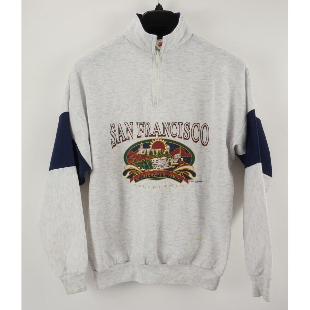 Vintage 1980's Alcatraz Prison The Rock San‎ Francisco California Large Sweater